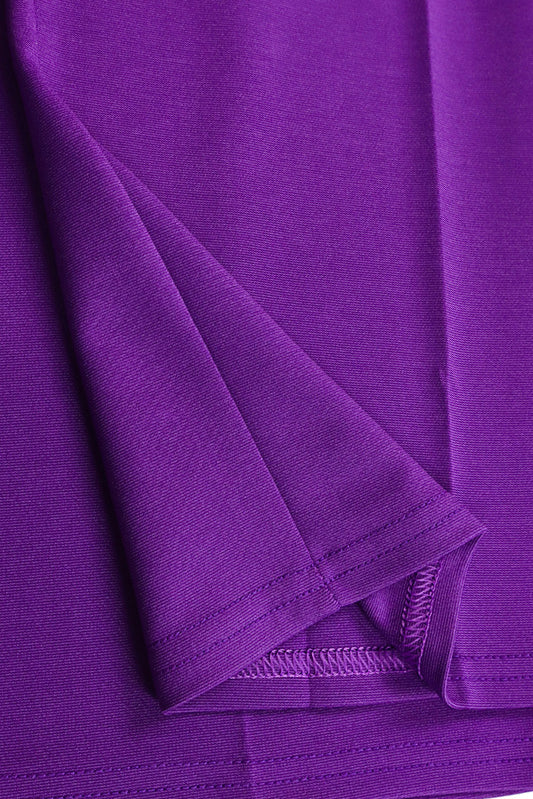 Solid Flounce V Neck Long Sleeve Sets Lavish Daily