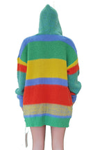 Colorblock Hoodie Cardigan Lavish Daily