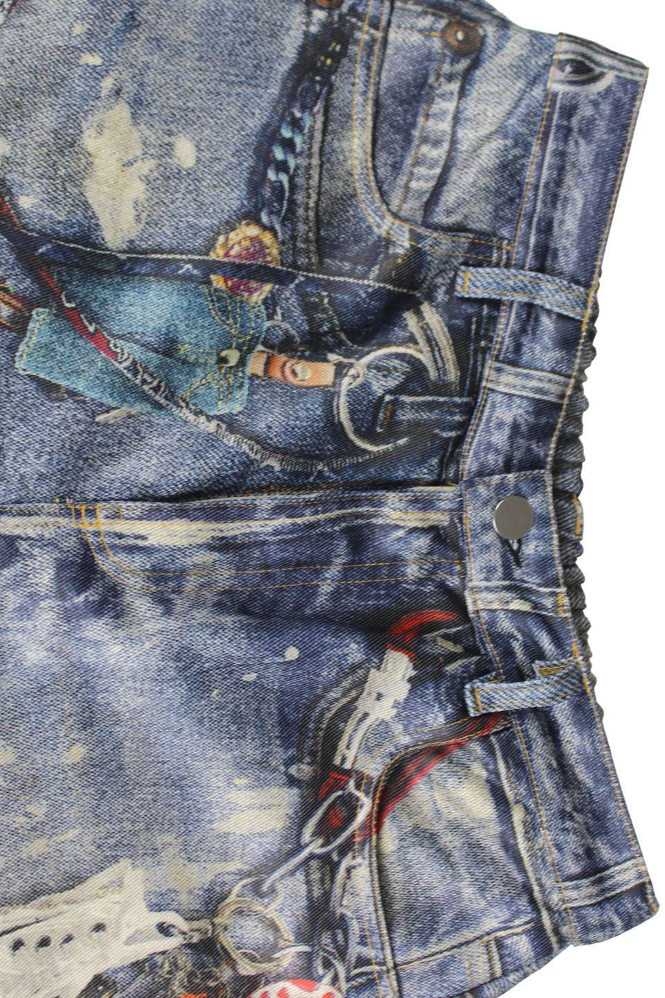 Printed Wide-Leg Casual Trousers Lavish Daily