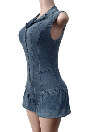 Sleeveless Elastic Lantern Shorts Romper Lavish Daily