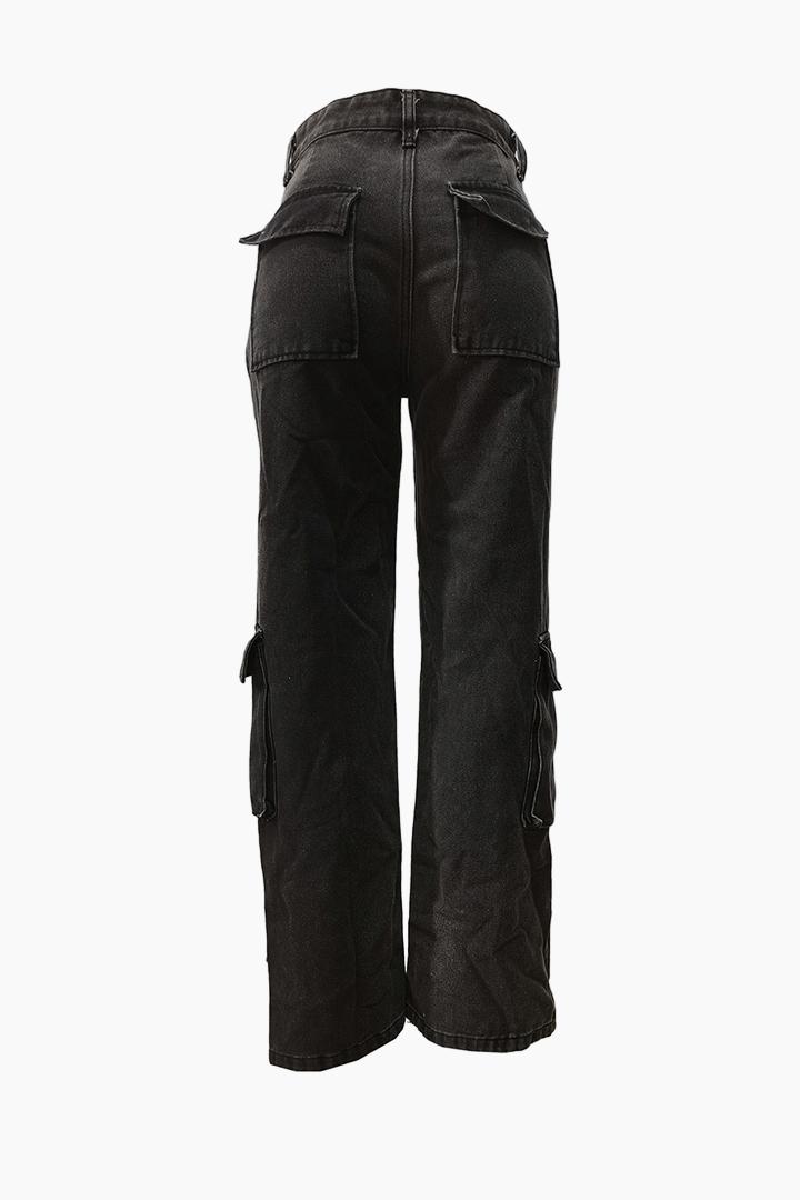 Ripped Cargo Jeans Lavish Daily