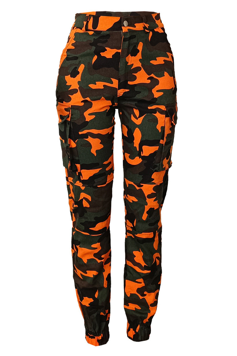 Camouflage Cargo Pants - Slim Fit Lavish Daily