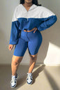 Half Zip Pullover Short Pants Set Lavish Daily