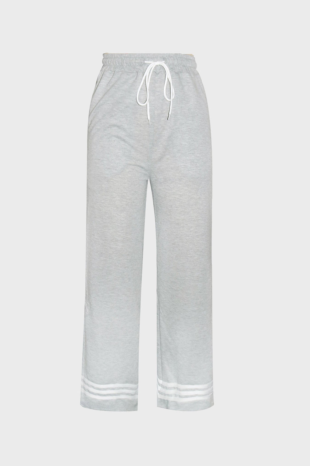 Stripe Wide-Leg Sweatpants Lavish Daily