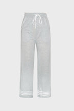 Stripe Wide-Leg Sweatpants Lavish Daily