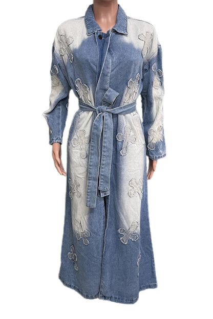 Cross Your Mind Denim Coat Lavish Daily