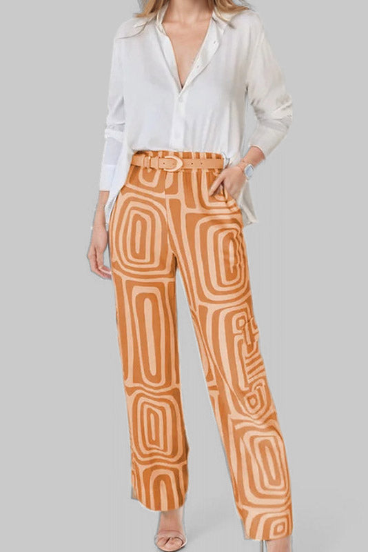 Loose Shirt & Pants Set Women's Workwear Lavish Daily