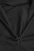 Long Sleeve Rhinestone Turtleneck Maxi Dress Lavish Daily