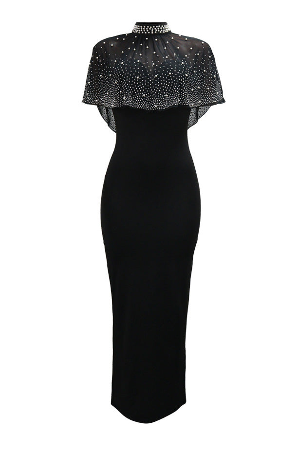 Beaded O Neck Solid Color Two Piece Set Lavish Daily