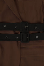 Double Side Belted Blazer Lavish Daily