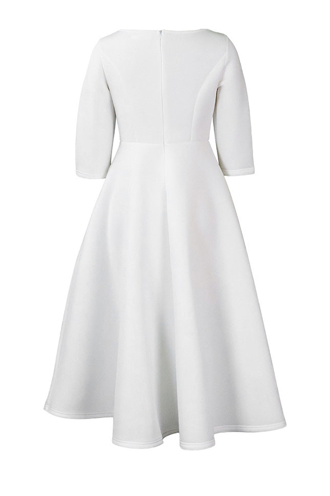 Elegant Solid Color A-Line Evening Dress Lavish Daily