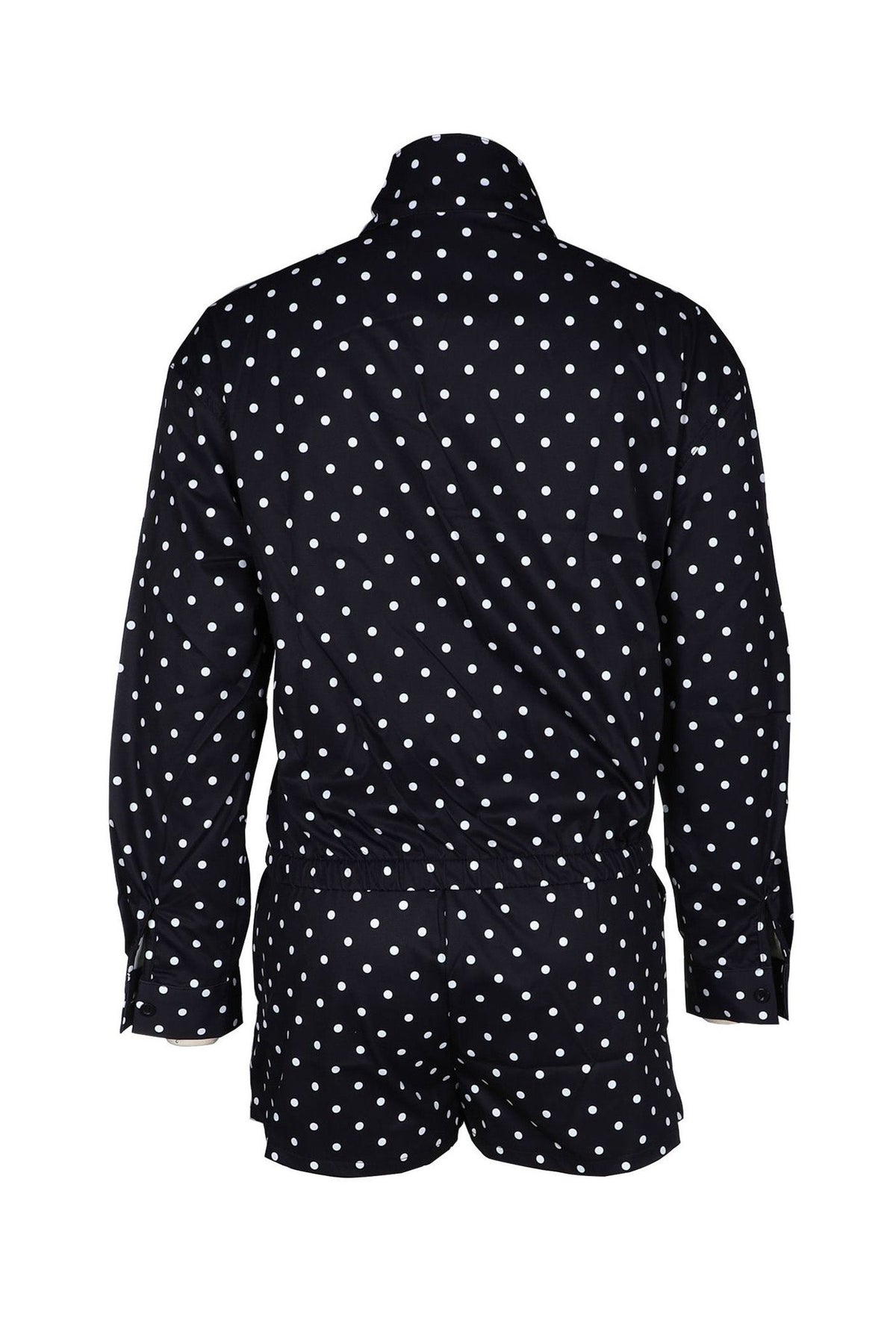 Polka Dot Zip-Up Jacket & Shorts Set Lavish Daily