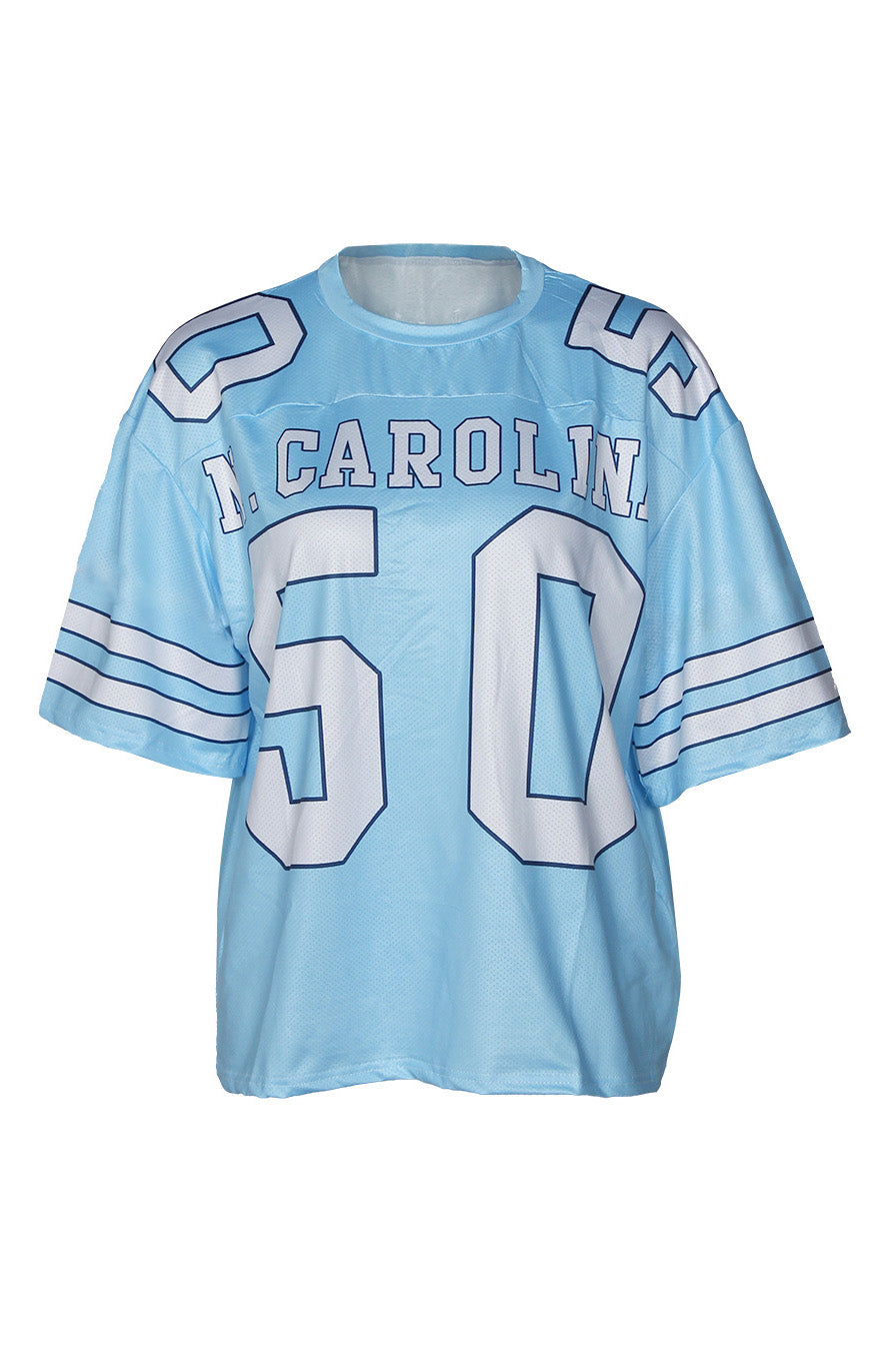 Trendy Loose Fit Letter Print Casual T-Shirt Lavish Daily