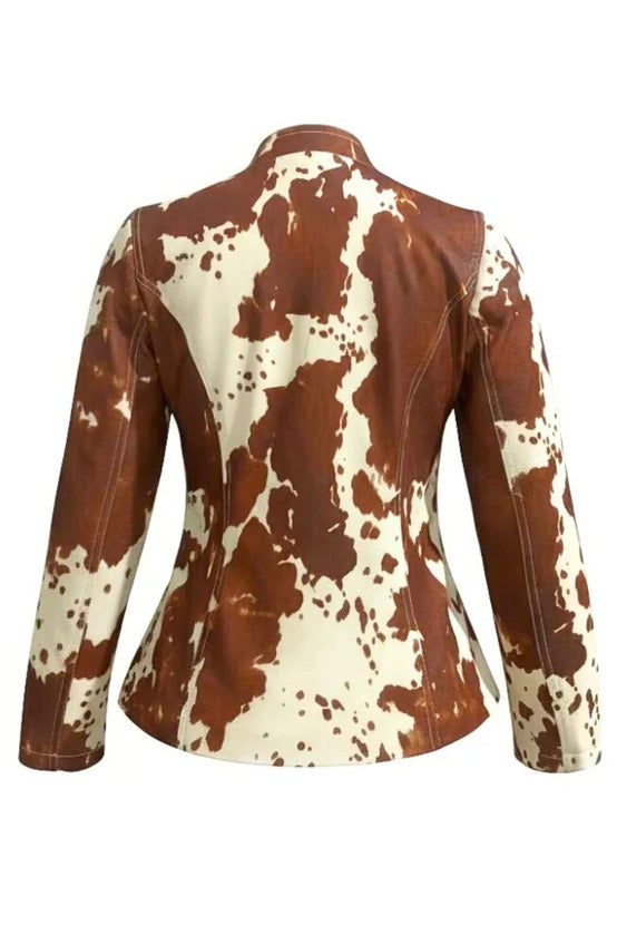 Single Breasted Slim Fit Long Sleeve Jacket Lavish Daily