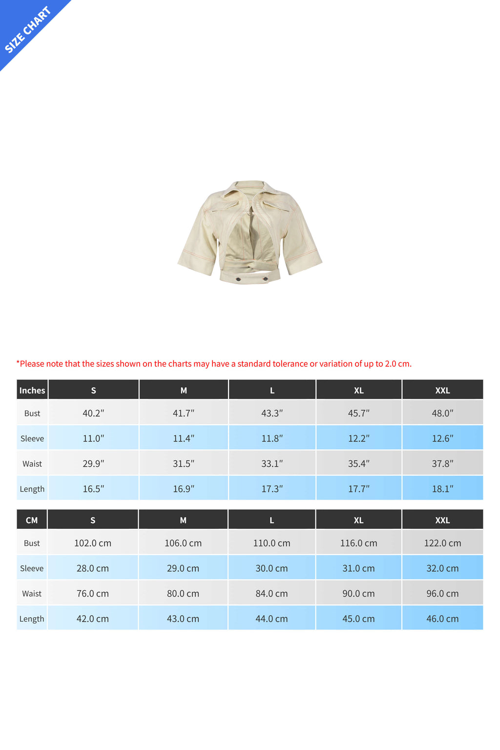 Midriff Crop Top Jacket Lavish Daily