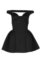 Off Shoulder V Neck Mini Dress Lavish Daily