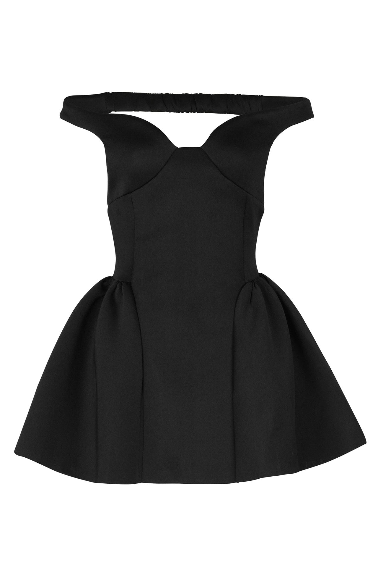 Off Shoulder V Neck Mini Dress Lavish Daily