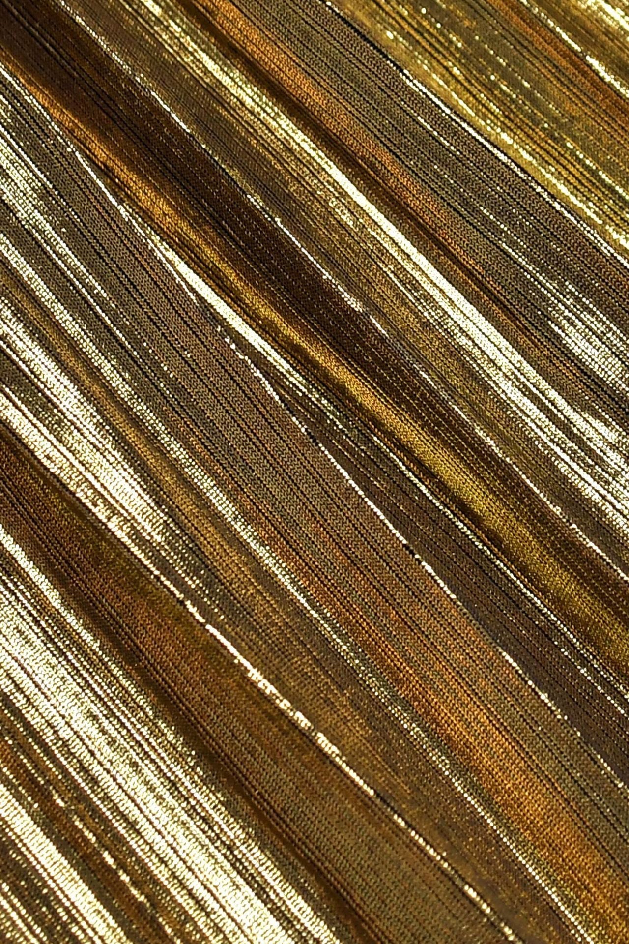 Metallic One-Shoulder Maxi Dress Lavish Daily