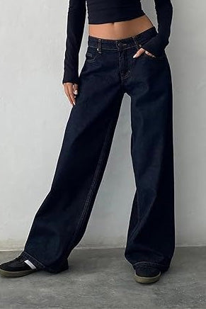 Vintage Low Rise Straight Leg Jeans Lavish Daily