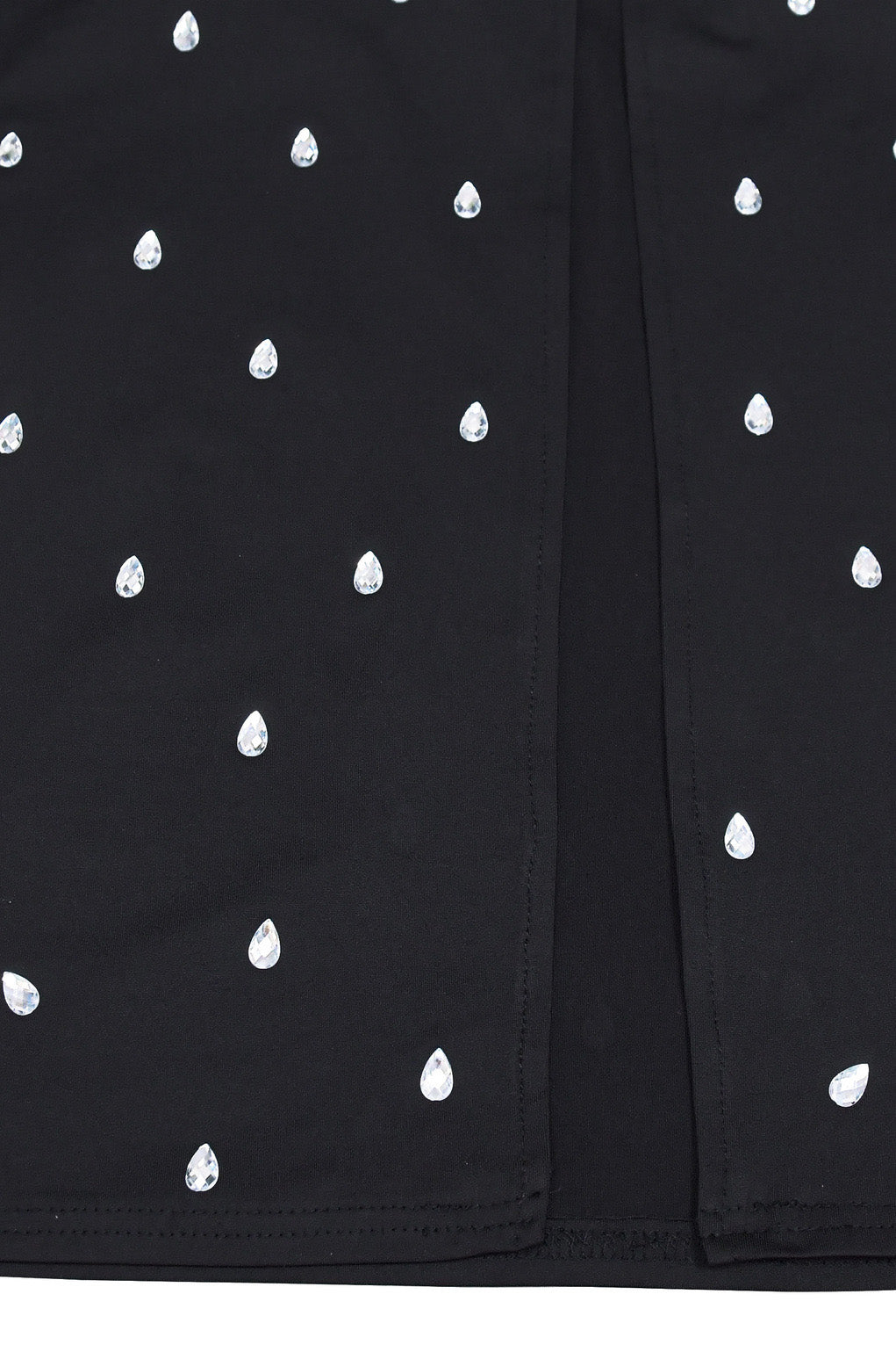 Fitted Dress With Crystal Embellishments LavishDaily