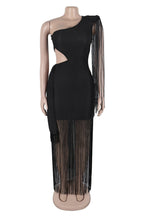 One Shoulder Fringe Dress Lavish Daily
