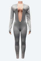 Backless Deep V Long Sleeve Bodysuit Lavish Daily