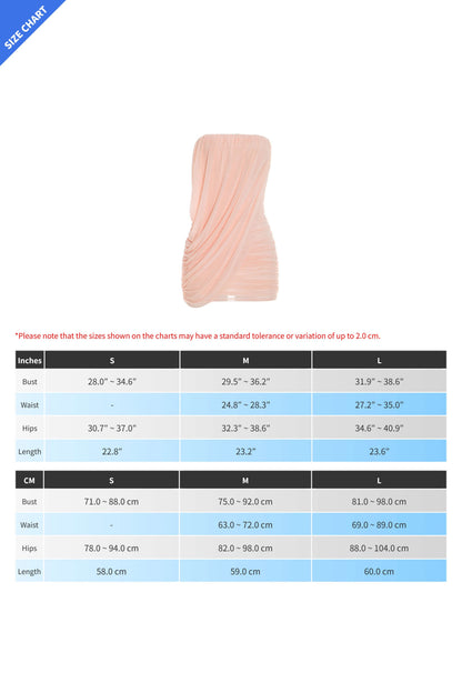 Strapless Draped Ruched Mini Dress LavishDaily