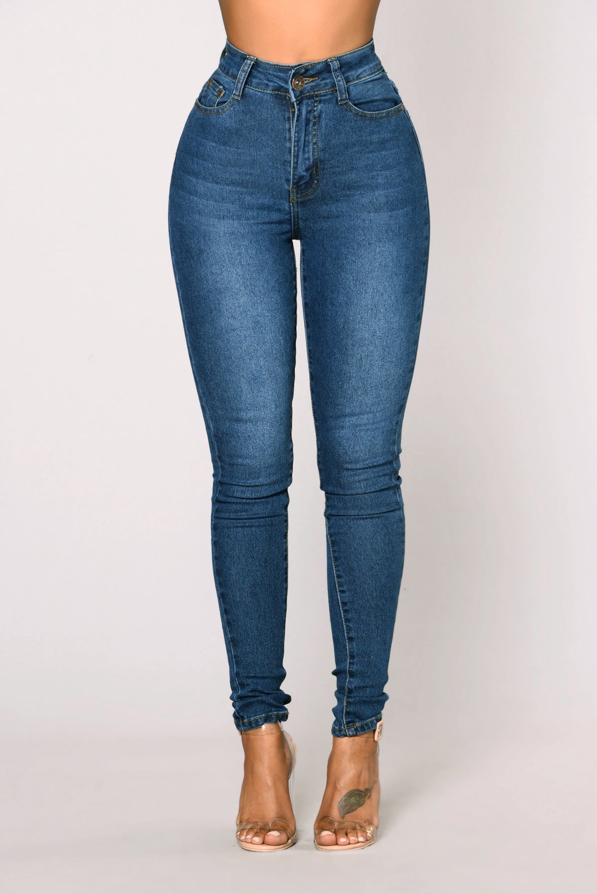 High Waist Skinny Jeans Lavish Daily