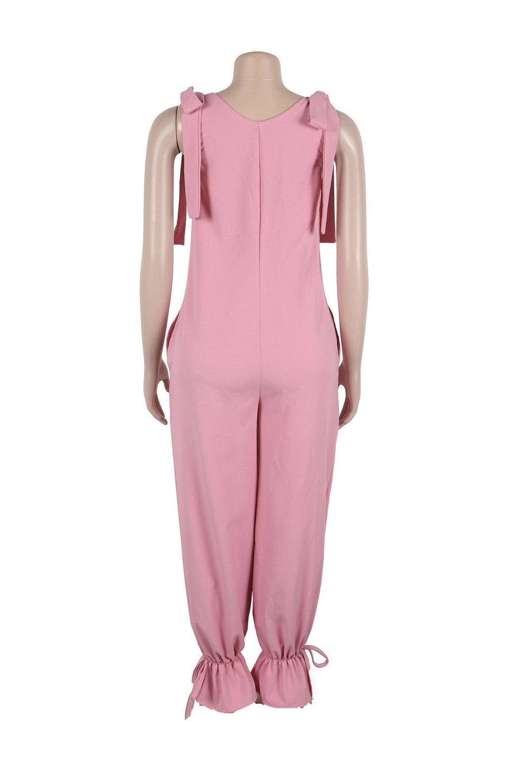 Bandage Casual Style Loose Jumpsuit Lavish Daily