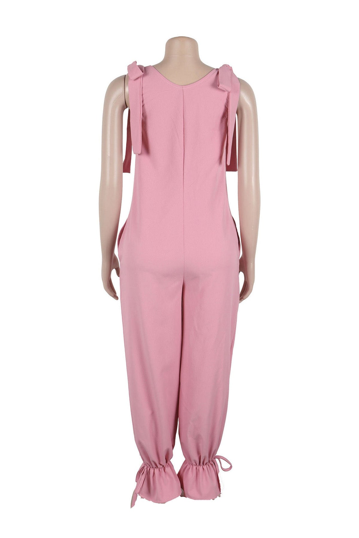 Bandage Casual Style Loose Jumpsuit Lavish Daily