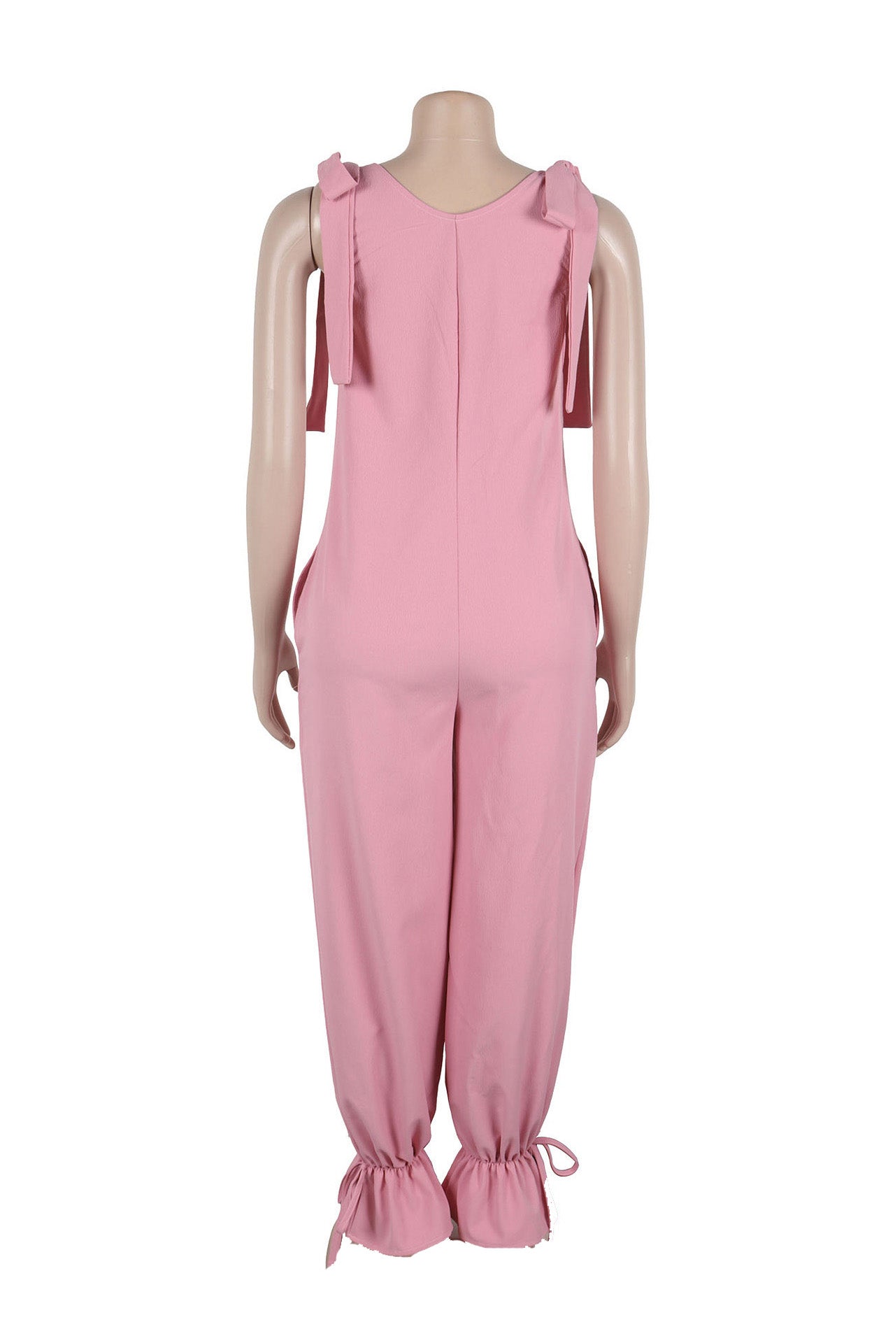 Bandage Casual Style Loose Jumpsuit Lavish Daily