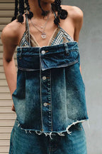 Cowgirl Denim Corset Top Lavish Daily