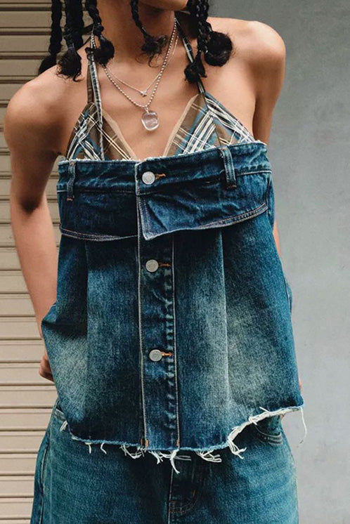 Cowgirl Denim Corset Top Lavish Daily