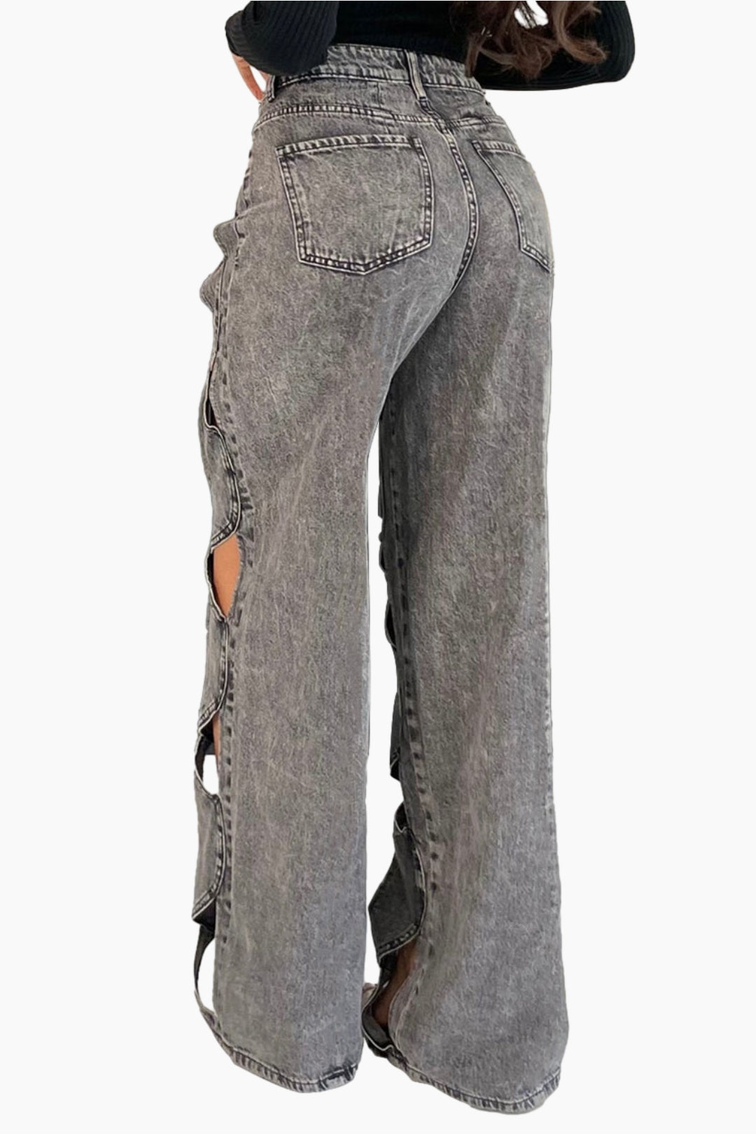 Twisted Denim Jeans Lavish Daily