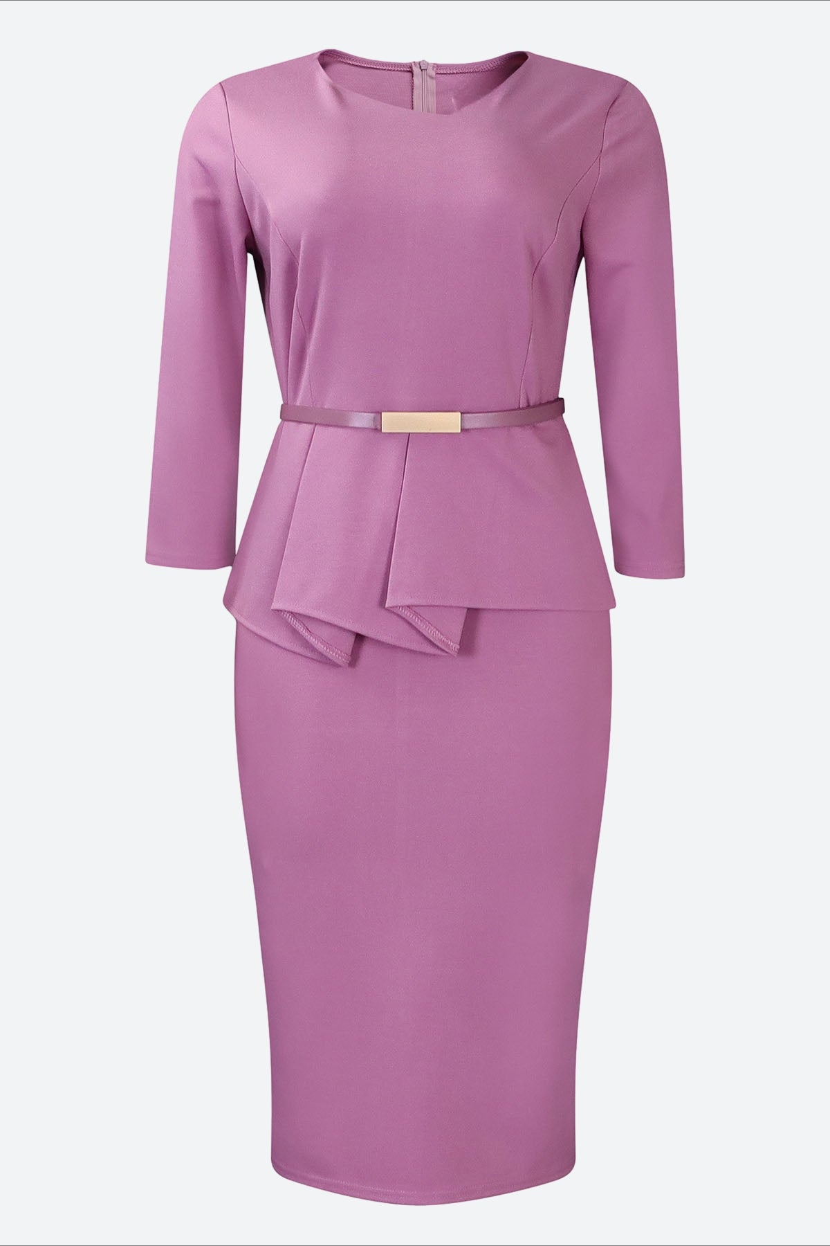 3/4 Sleeve Bodycon Work Dress Lavish Daily
