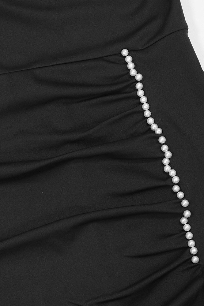 Bubble Sleeve Casual Split Hem Dress Lavish Daily