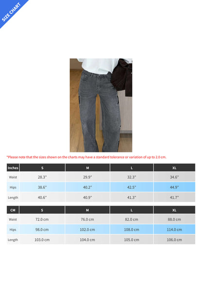 Casual Pocket Wide-Leg Jeans Lavish Daily