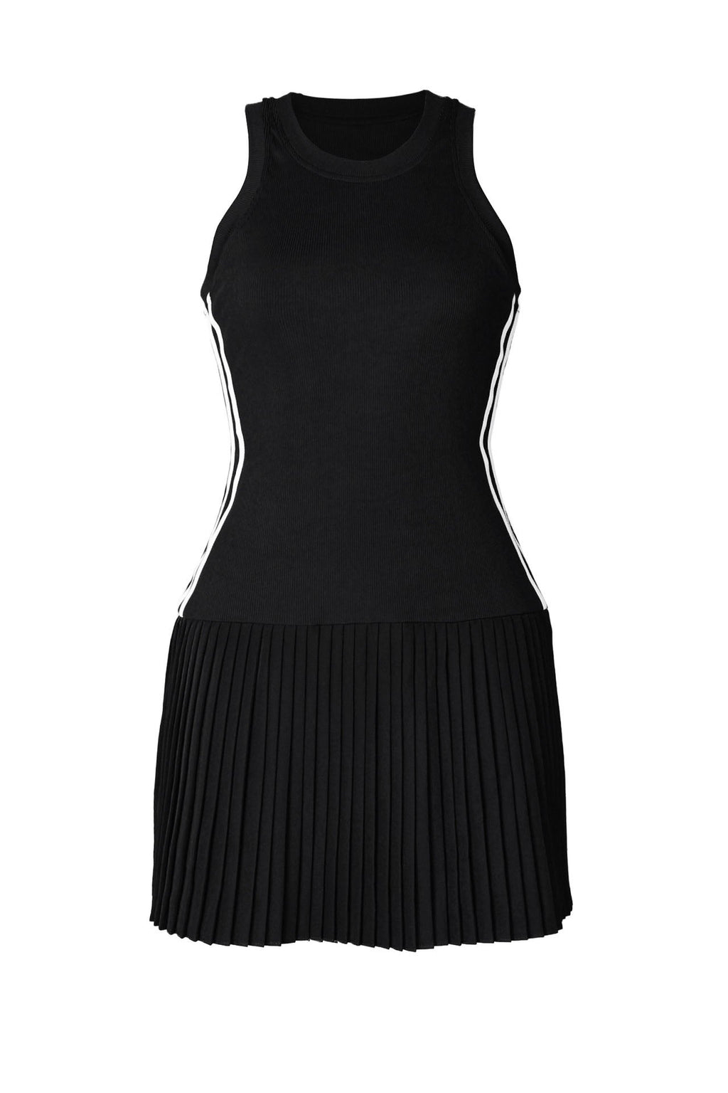 Sleeveless Bodycon Striped Mini Dress Lavish Daily