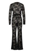 Lace Top and Wide Leg Pants Set LavishDaily