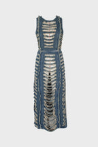 Vintage Washed Frayed Denim Sets Lavish Daily