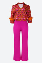 Printed Shirt & Pants Set Lavish Daily