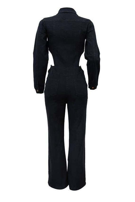 Cut-Out Casual Stretch Jumpsuit Lavish Daily