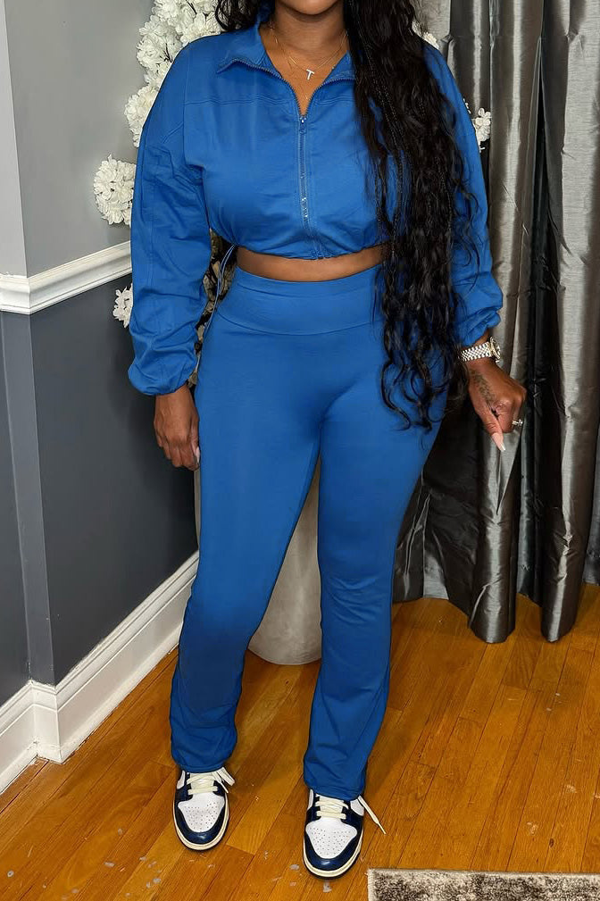 Casual High Waist Pants & Cardigan Set Lavish Daily