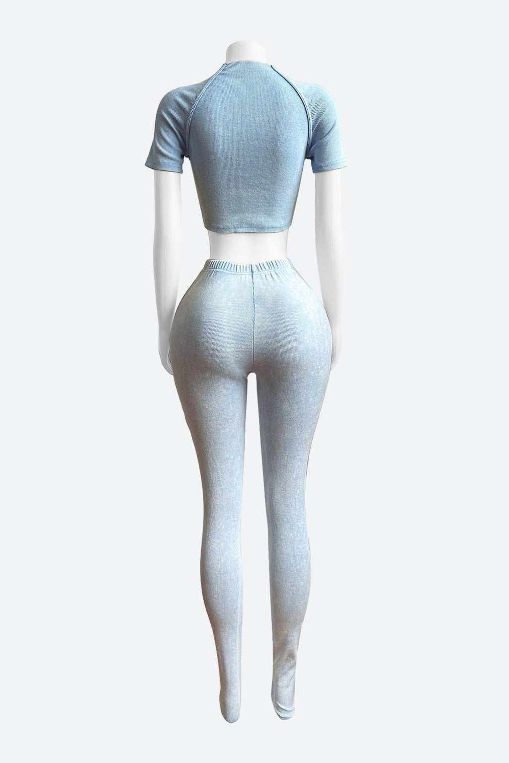 Ribbed Fabric Washed Set Lavish Daily