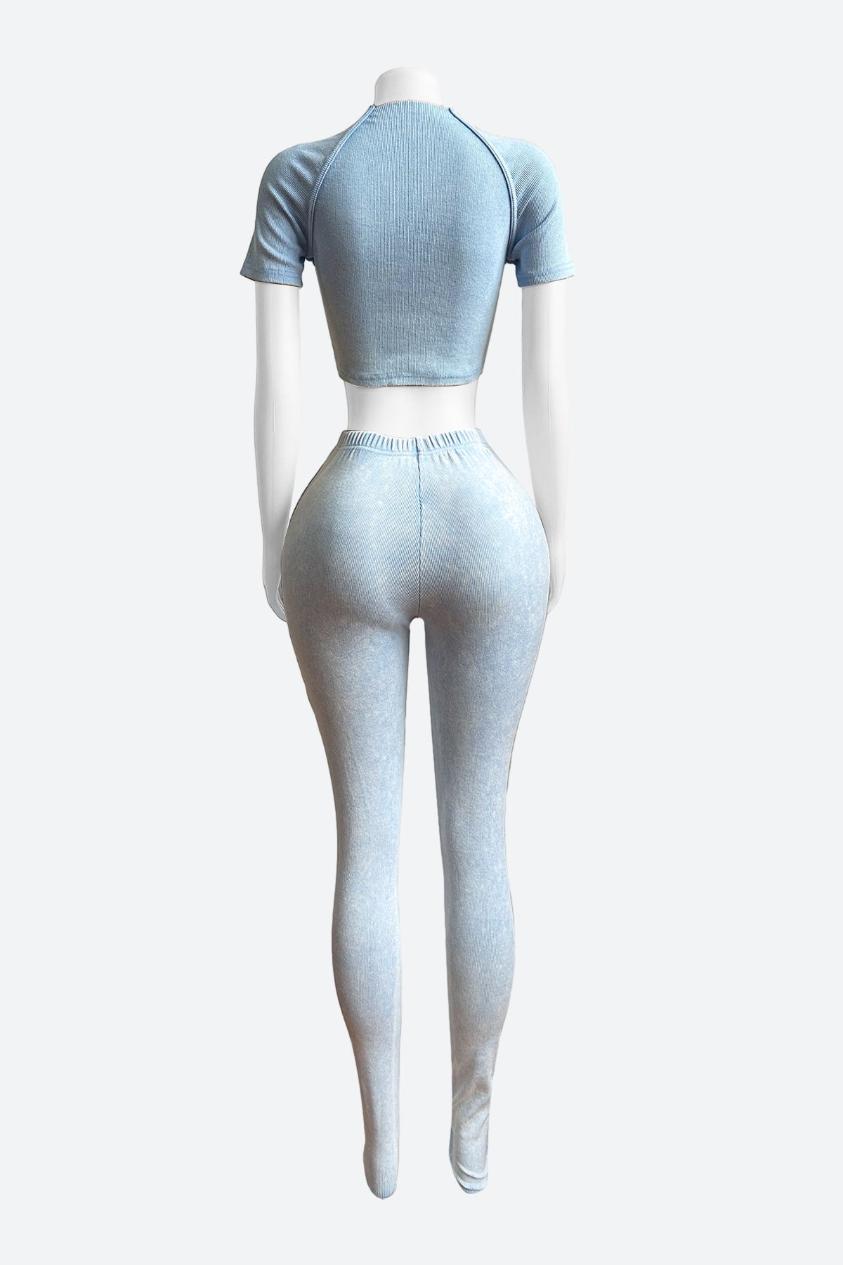 Ribbed Fabric Washed Set Lavish Daily