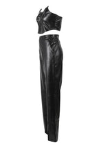 Corset Cutout PU Leather Cargo Set Lavish Daily