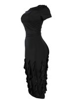 Elegant Slim-Fit Stretch Midi Dress Lavish Daily