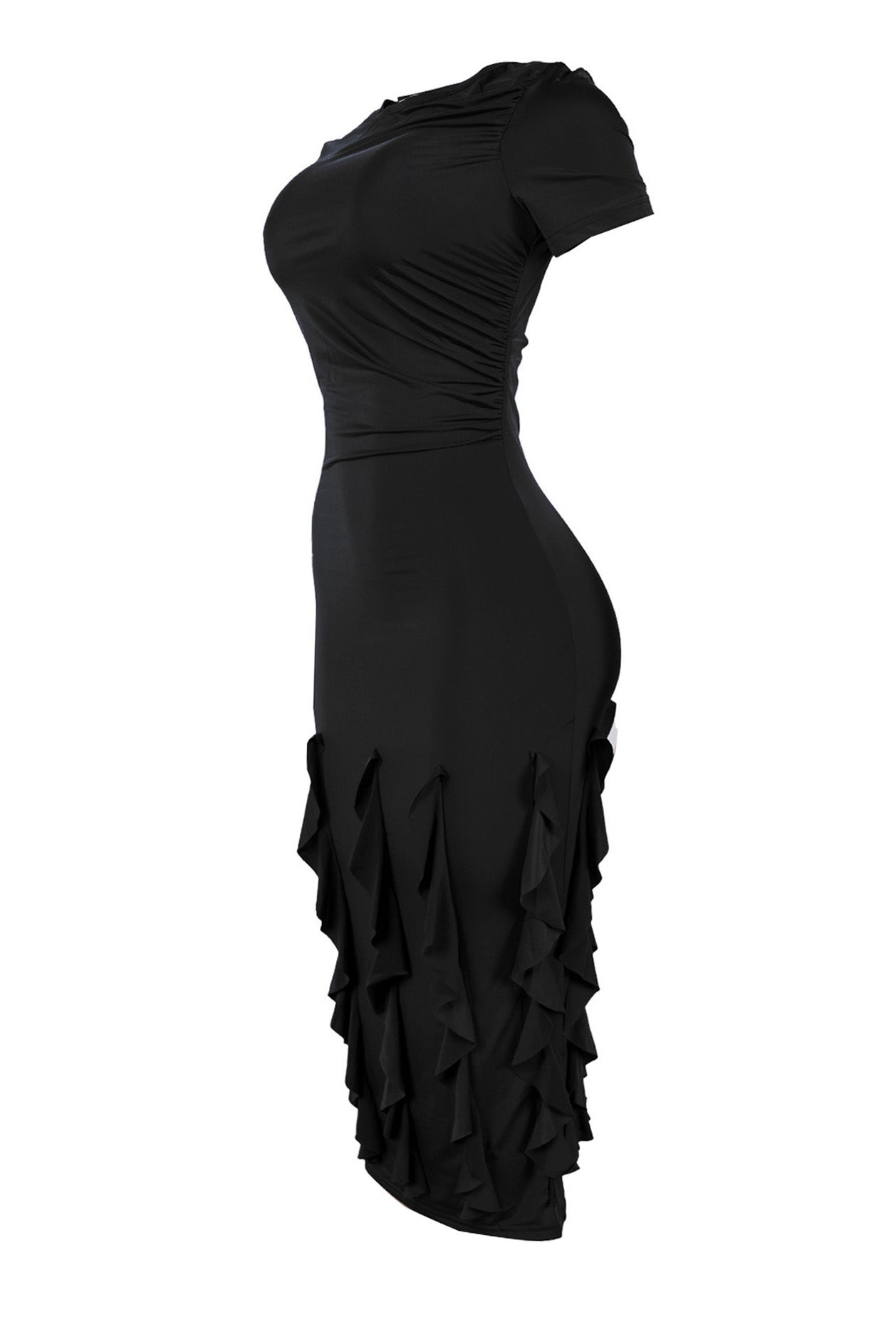 Elegant Slim-Fit Stretch Midi Dress Lavish Daily