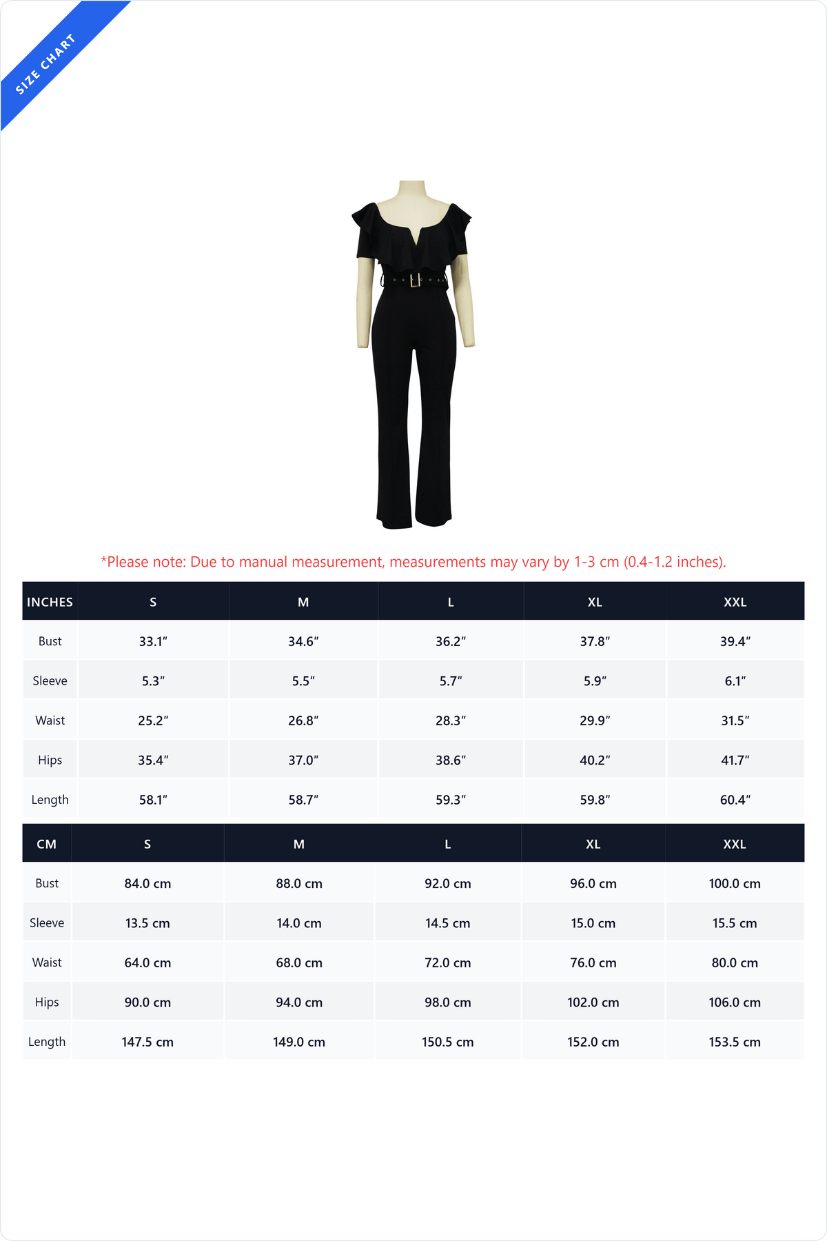 Plunging Ruffle Off-The-Shoulder Belted Flared Jumpsuit Lavish Daily