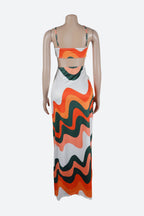 Color block Cami Maxi Dress Lavish Daily